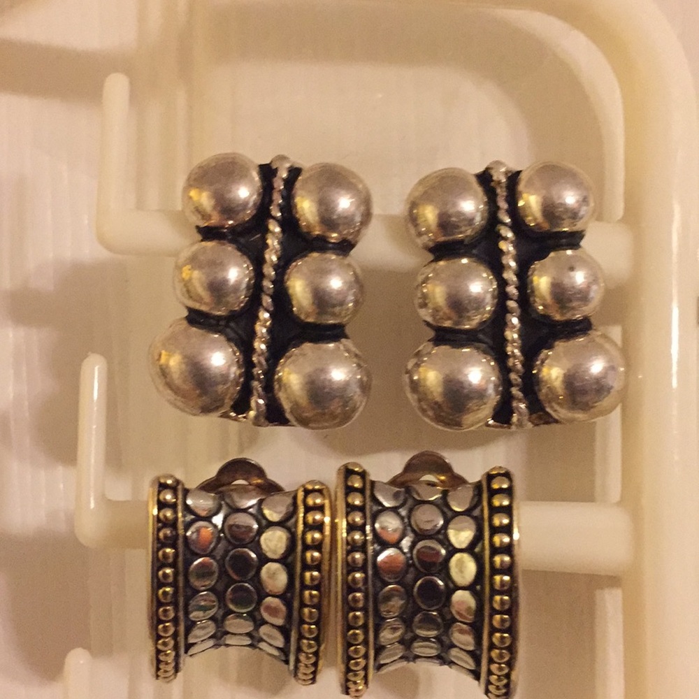 Clip earrings